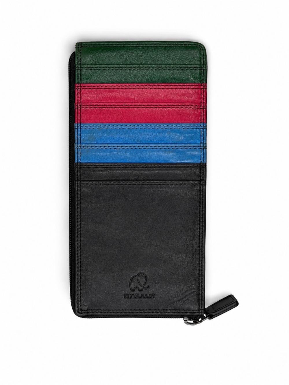 Mywalit Multicolor Leather Zip Wallet Card ID Holder Organizer Pouch Travel Chic